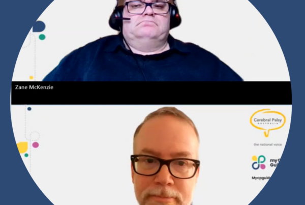 Two presenters on a webinar