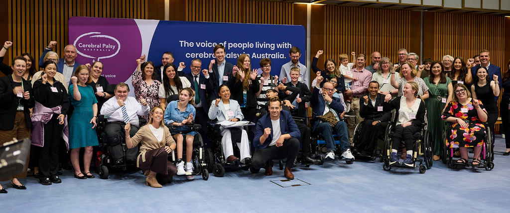 Group of people at Parliamentary Friends of Cerebral Palsy launch