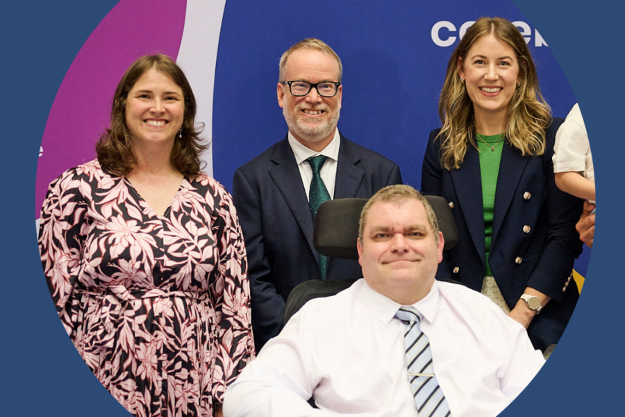 Group of people at the official launch of the Parliamentary Friends of Cerebral Palsy